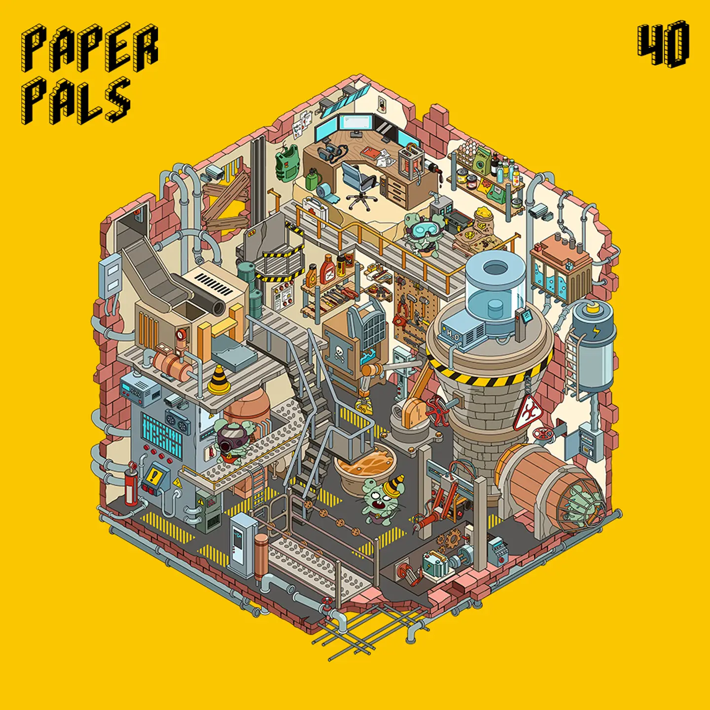 The Echoes of the Wasteland | Miniature Scene Stickers — Perpetual Power Plant from ASMR Stickers brings a futuristic industrial setting to life. This 3D scene sticker features a hexagonal power plant filled with machinery, pipes, control panels, and generators, creating a detailed post-apocalyptic energy hub. The scene showcases workers managing equipment, monitoring systems, and repairing structures, emphasizing resilience and technological advancement. The multi-level design includes a control room with monitors, a workshop with tools, and conveyor belts transporting materials, enhancing the immersive experience. The intricate details make this sticker visually captivating and dynamic. Perfect for DIY sticker decoration, planner embellishments, and creative journaling, this miniature scene stickers is ideal for sticker collectors, ASMR enthusiasts, and fans of dystopian world-building. Its high-quality, reusable design makes it a great addition to scrapbooks, sci-fi crafts, and immersive storytelling. Step into the world of innovation and survival with this beautifully crafted sticker set! You can find more details here.