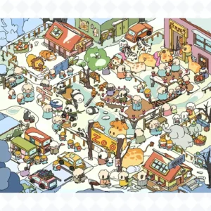 The Winter Zoo | Cartoon Miniature Scene Stickers from ASMR Stickers brings a lively winter zoo to life. This cartoon miniature scene stickers features adorable cartoon animals, including lions, pandas, giraffes, zebras, and elephants, creating a fun and interactive zoo experience. The scene showcases characters resembling sheep engaging in activities like feeding animals, taking photos, and exploring attractions. The zoo includes a gift shop, animal enclosures, and a festive snowy landscape, enhancing its cozy winter charm. Perfect for DIY sticker decoration, planner embellishments, and creative journaling, this cartoon miniature scene stickers is ideal for sticker collectors, ASMR enthusiasts, and interactive sticker games. Its high-quality, reusable design makes it a great addition to scrapbooks, holiday crafts, and creative expression. Experience the magic of a winter zoo with this beautifully crafted sticker set!