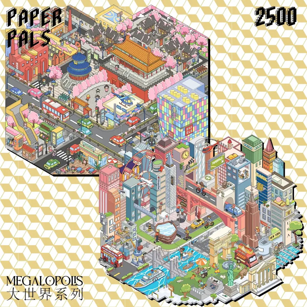 The Big World | Miniature city sticker scene — Beijing & New York from ASMR Stickers brings two iconic cities to life with intricate details and vibrant colors. This miniature sticker scene set features Beijing’s traditional architecture, cherry blossom trees, and bustling streets, capturing its rich cultural heritage. Meanwhile, New York showcases towering skyscrapers, the Statue of Liberty, and dynamic urban life, reflecting its energetic atmosphere. The scene includes cars, buses, pedestrians, and famous landmarks, making it visually immersive and engaging. The high-quality, reusable Miniature city sticker scene are perfect for DIY decoration, planner embellishments, and creative journaling, ideal for travel lovers, ASMR enthusiasts, and cityscape collectors. Add a touch of global charm to your projects with this beautifully crafted sticker set!