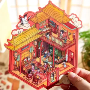 The Empresses in the Palace Scene Stickers | 3D Scene Sticker – Chinese Palace from ASMR Stickers brings the opulence of imperial China to life in exquisite detail. This meticulously crafted 3D scene sticker showcases a lavish palace interior adorned with ornate furnishings, intricate wooden carvings, and rich red drapery accented by gleaming gold trim. Every element evokes the splendor of ancient dynasties, making it a perfect decorative piece for collectors, DIY enthusiasts, and planners alike. Ideal for use in planner embellishments, scrapbooking, and creative journaling, this high-quality, reusable sticker set seamlessly merges historical elegance with modern artistry. Its SEO-friendly design and detailed craftsmanship make it a standout addition to the ASMR Stickers collection, enabling you to transform your projects into captivating displays of cultural heritage.