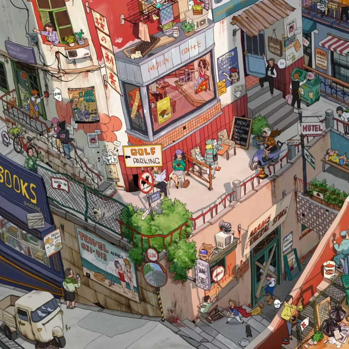 Let’s go back to town! My Small Town Life Scene Stickers | 3D Miniature Scene Sticker bring the cozy charm of everyday small-town life right to your fingertips. These detailed 3D stickers capture lively streets, coffee shops, local stores, pets, cyclists, and playful signs—all in one vibrant miniature scene. Perfect for journaling, ASMR crafts, and lovers of miniature sticker art. Whether you’re a sticker collector or a city life dreamer, this heartwarming set is a must-have addition to your creative world.