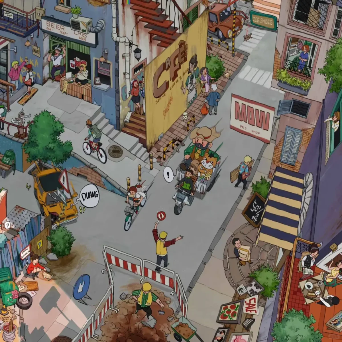 Let’s go back to town! My Small Town Life Scene Stickers | 3D Miniature Scene Sticker bring the cozy charm of everyday small-town life right to your fingertips. These detailed 3D stickers capture lively streets, coffee shops, local stores, pets, cyclists, and playful signs—all in one vibrant miniature scene. Perfect for journaling, ASMR crafts, and lovers of miniature sticker art. Whether you’re a sticker collector or a city life dreamer, this heartwarming set is a must-have addition to your creative world.
