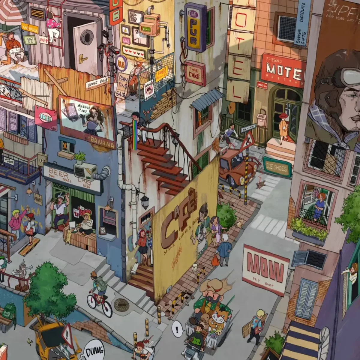 Let’s go back to town! My Small Town Life Scene Stickers | 3D Miniature Scene Sticker bring the cozy charm of everyday small-town life right to your fingertips. These detailed 3D stickers capture lively streets, coffee shops, local stores, pets, cyclists, and playful signs—all in one vibrant miniature scene. Perfect for journaling, ASMR crafts, and lovers of miniature sticker art. Whether you’re a sticker collector or a city life dreamer, this heartwarming set is a must-have addition to your creative world.