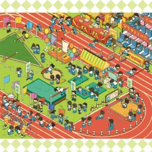 The Sports Day | ASMR Sticker Scene from ASMR Stickers captures the excitement of a lively school sports event. This 3D scene sticker features children participating in various athletic activities, including relay races, high jump, long jump, and track events, creating a dynamic and energetic atmosphere. The scene is filled with colorful uniforms, cheering spectators, festive decorations like flags and balloons, and a vibrant competition setting. The detailed design enhances the realism, making it perfect for DIY sticker decoration, planner embellishments, and creative journaling. Ideal for sticker collectors, ASMR enthusiasts, and interactive sticker games, this ASMR sticker scene offers a stress-relief experience with its high-quality, reusable design. Whether used for scrapbooks, holiday crafts, or creative expression, this sticker set brings the joy of sports day to life!