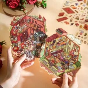 The Little Prince Scene Stickers | 1.0 Series – Rose Collector from ASMR Stickers transports you into a magical garden realm where delicate roses bloom in soft pastel hues. This meticulously designed 3D scene sticker showcases a charming Little Prince as he quietly admires a cluster of intricately illustrated roses. The subtle interplay of light and shadow accentuates every petal, evoking the poetic essence of the beloved tale and inspiring artistic expression. Perfect for DIY sticker decoration, planner embellishments, scrapbooking, and creative journaling, this high-quality, reusable sticker set is ideal for art lovers, ASMR enthusiasts, and collectors seeking unique miniature treasures. Its durable design ensures that every project transforms into a captivating narrative filled with literary charm and stylish allure. Bring a touch of literary magic and creative wonder to your surfaces with this exquisitely crafted Rose Collector sticker set.