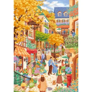 Wander through golden streets with ASMR Stickers’ Floral Whispers of the Town | Miniature Scene Sticker Set. This layered PET collection captures a vibrant autumn village—cobblestone paths, cozy cafés, flower stands, and cheerful townsfolk. Each sticker brims with seasonal charm and architectural detail, perfect for planners, journals, scrapbooks, and DIY crafts. Ideal for fans of scenic storytelling, warm colors, and whimsical design—bring a touch of fall magic to your creative world.